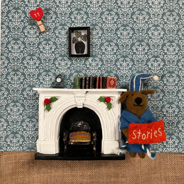 Handmade Felt Benny the Bedtime Stories Pooch Hanging Dog Decoration