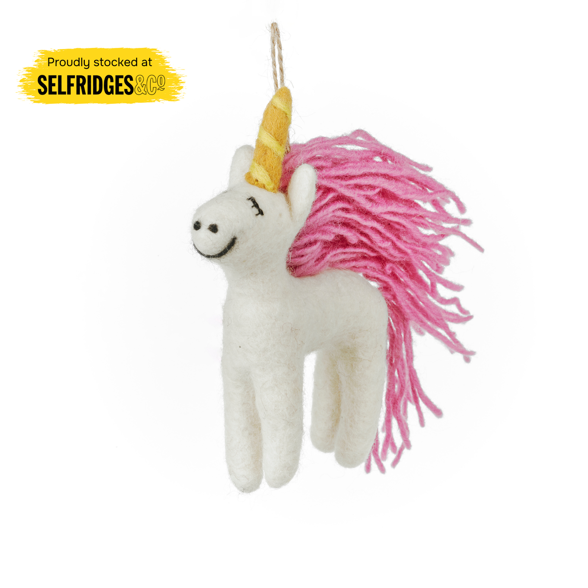 Handmade Felt Mystic Unicorn Hanging Decoration