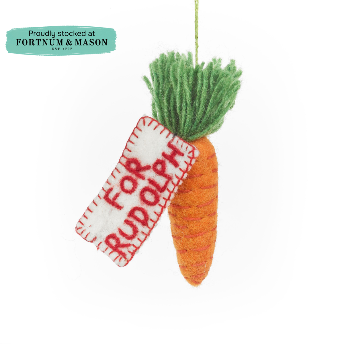 Handmade Felt Snack for Rudolph Hanging Christmas Decoration