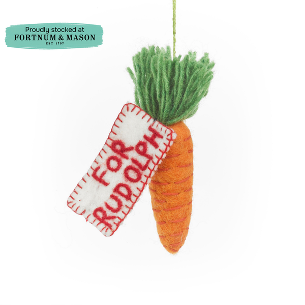 Handmade Felt Snack for Rudolph Hanging Christmas Decoration