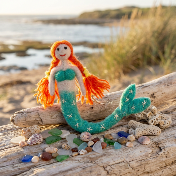 Handmade Felt Magical Mermaids Hanging Decorations