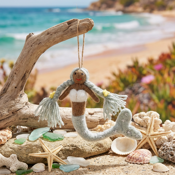 Handmade Felt Magical Mermaids Hanging Decorations