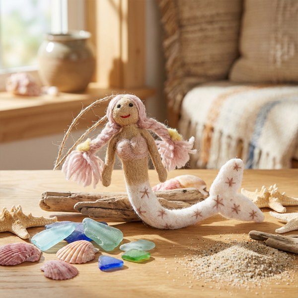 Handmade Felt Magical Mermaids Hanging Decorations