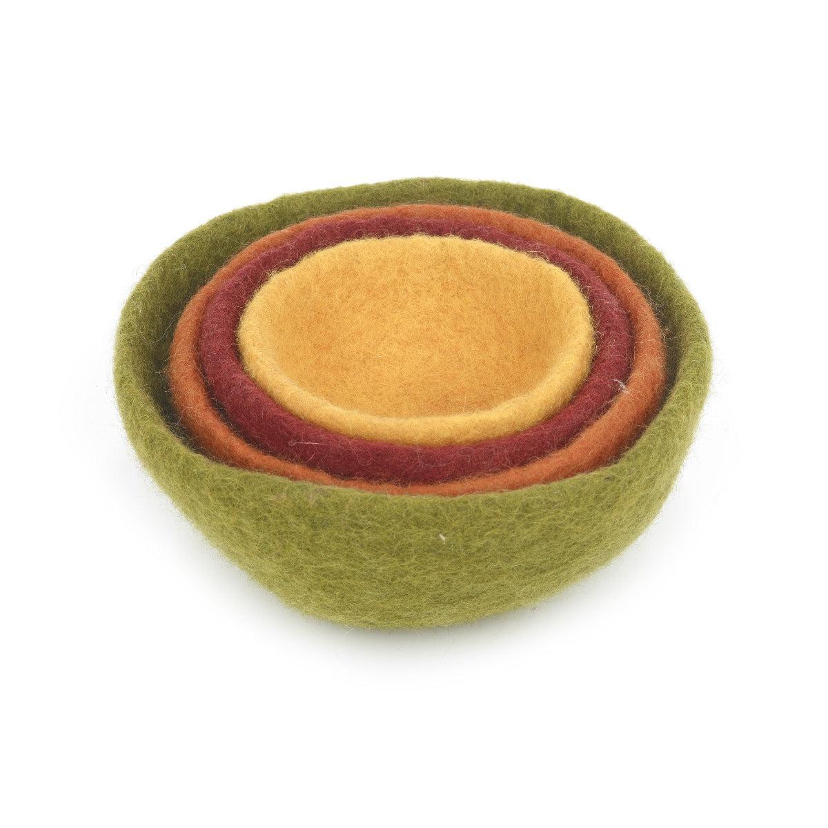 Handmade Felt Autumnal Trinket Dish Set