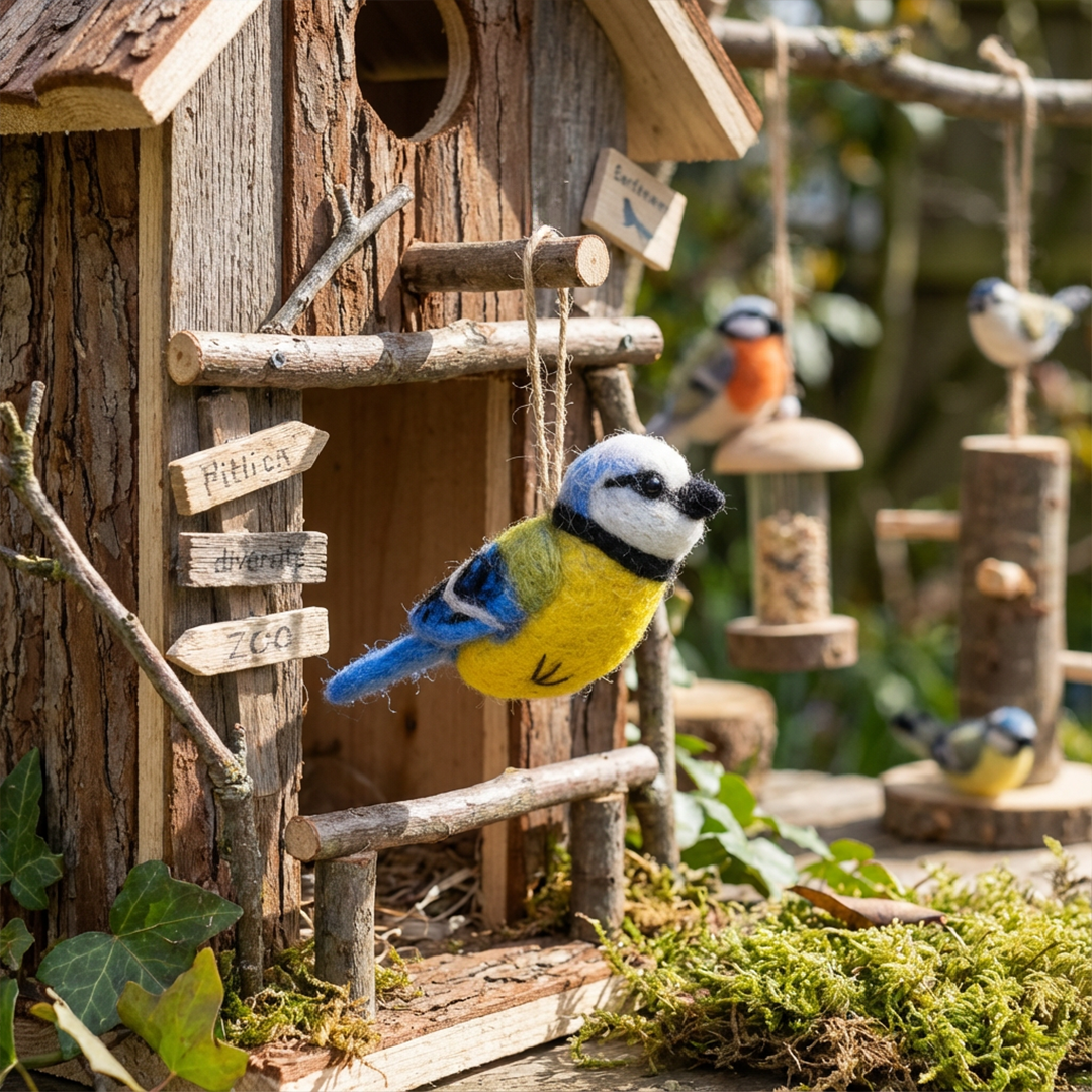 Bella the Blue Tit Biodegradable Easter Hanging Decoration