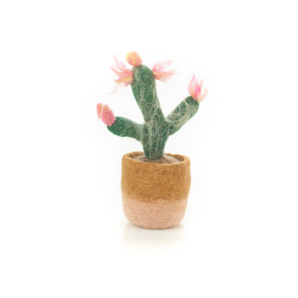 Handmade Felt Happy Houseplants Artificial Plant Cactus Decoration