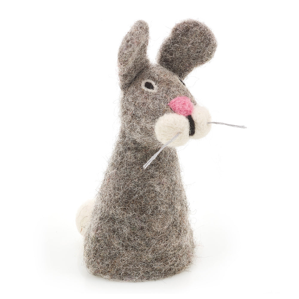 Handmade Biodegradable Felt Easter Yellow Chick or Grey Bunny Cosy Decoration