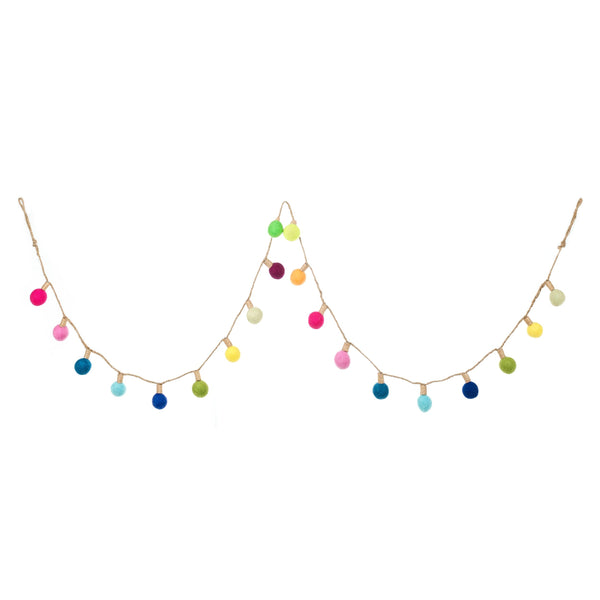 Handmade Biodegradable Felt Lightbulb Garland Home Decoration
