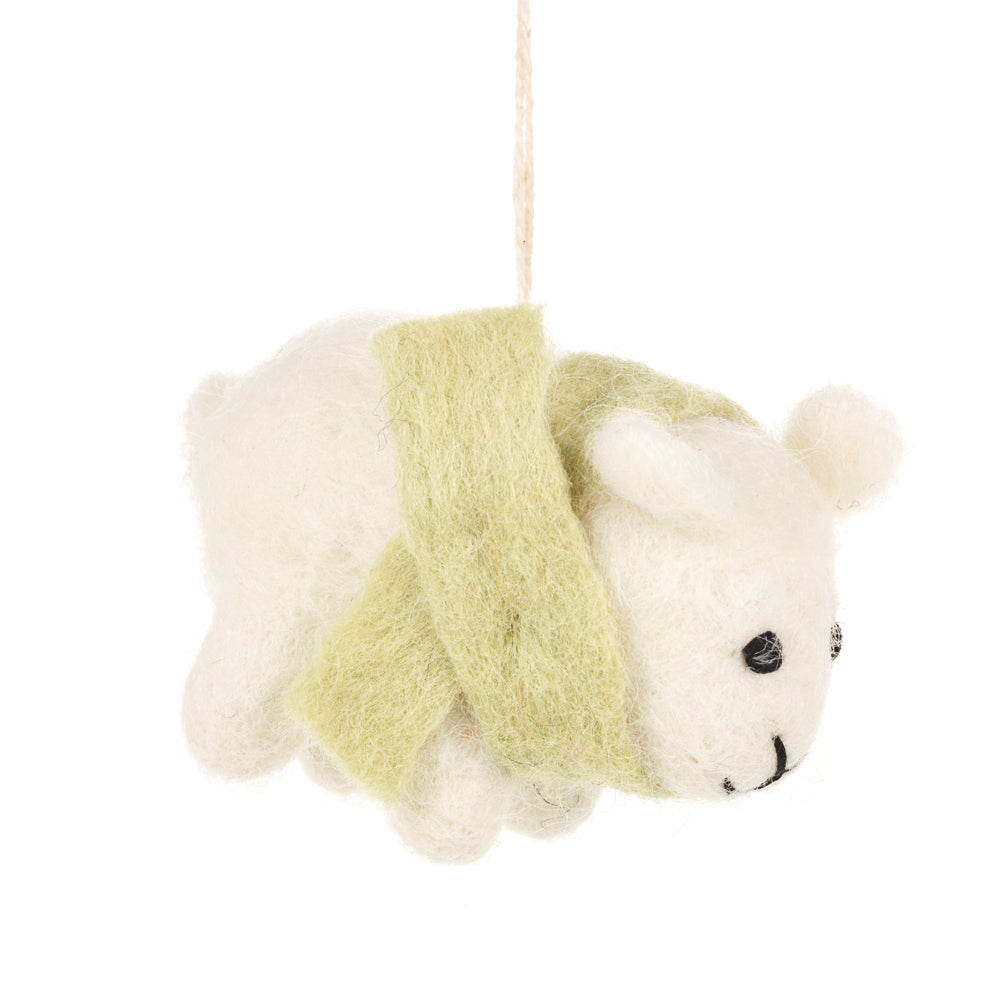 Handmade Cosy Lamb Needle Felt Easter Decoration