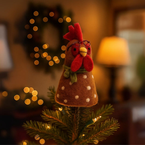 Handmade Felt Barnyard Buddies Tree Toppers Farmyard Decoration