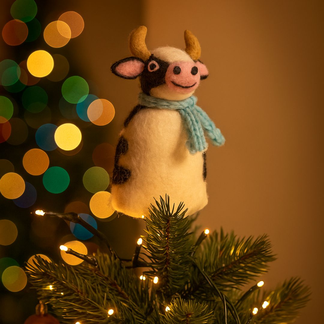 Handmade Felt Barnyard Buddies Tree Toppers Farmyard Decoration