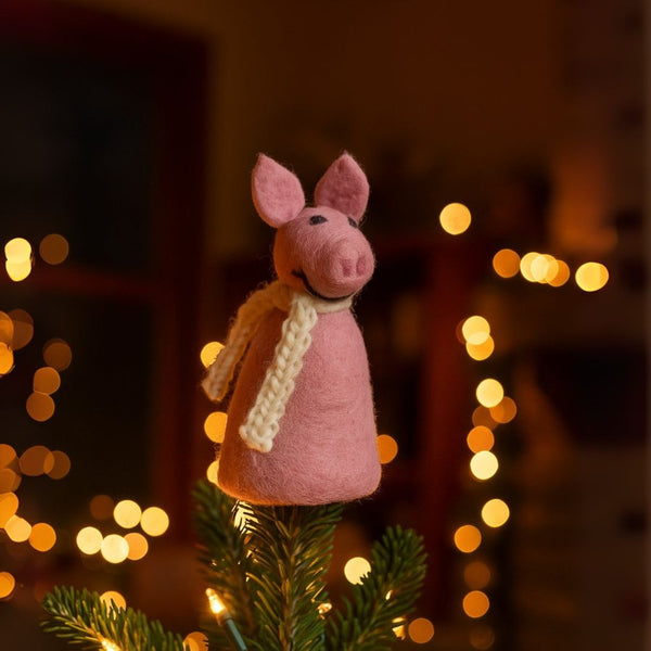 Handmade Felt Barnyard Buddies Tree Toppers Farmyard Decoration