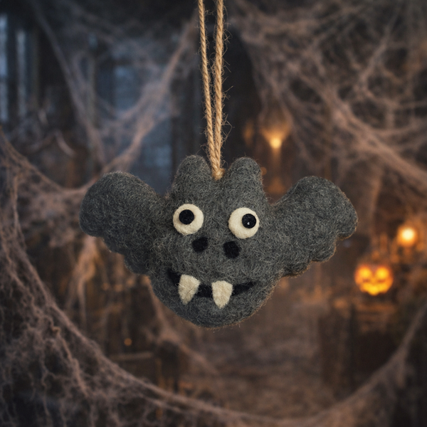 Handmade felt Batty Halloween Hanging Decoration