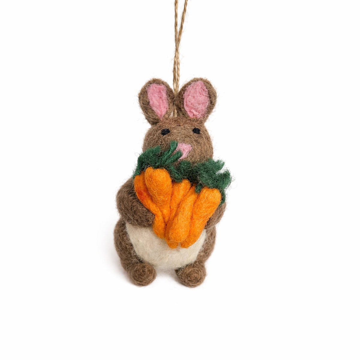 Handmade Felt Easter Beatrix Bunny Spring Hanging Decoration