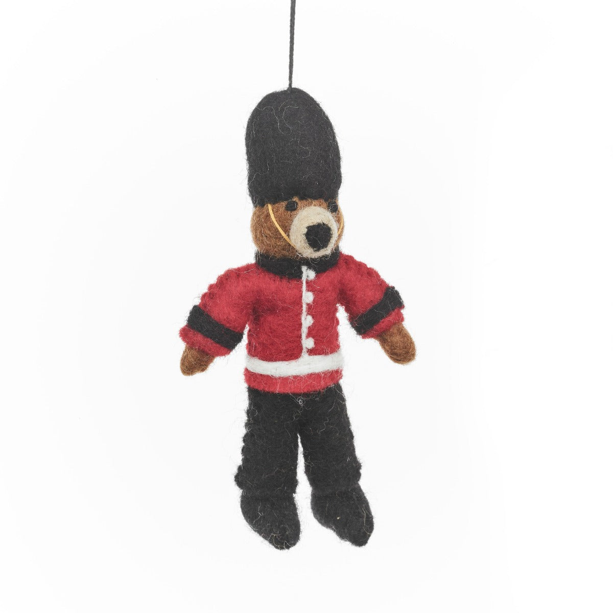Handmade Felt Beefeater Bear London Souvenier Decoration