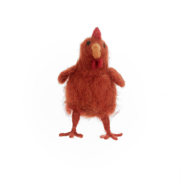 Handmade Felt Belinda the Hen Hanging Chicken Decoration