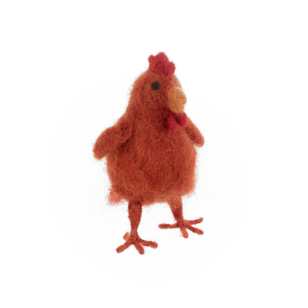 Handmade Felt Belinda the Hen Hanging Chicken Decoration