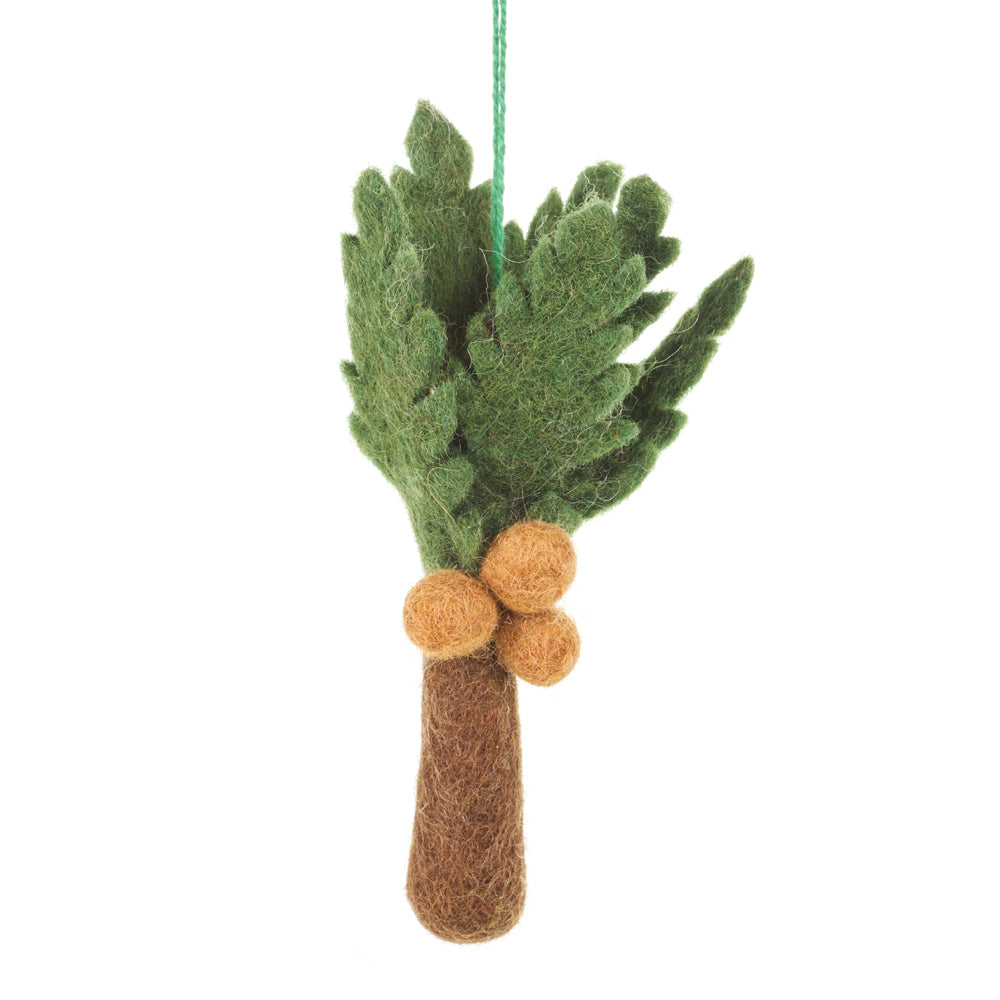 Handmade Felt Biodegradable Hanging Paradise Palm Tree Tropical Decoration