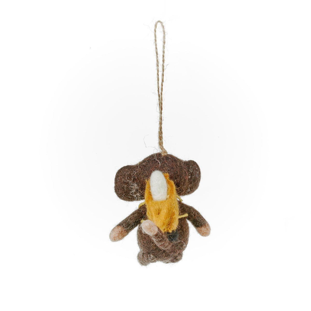 Handmade Felt Bongo the Monkey Safari Hanging Decoration