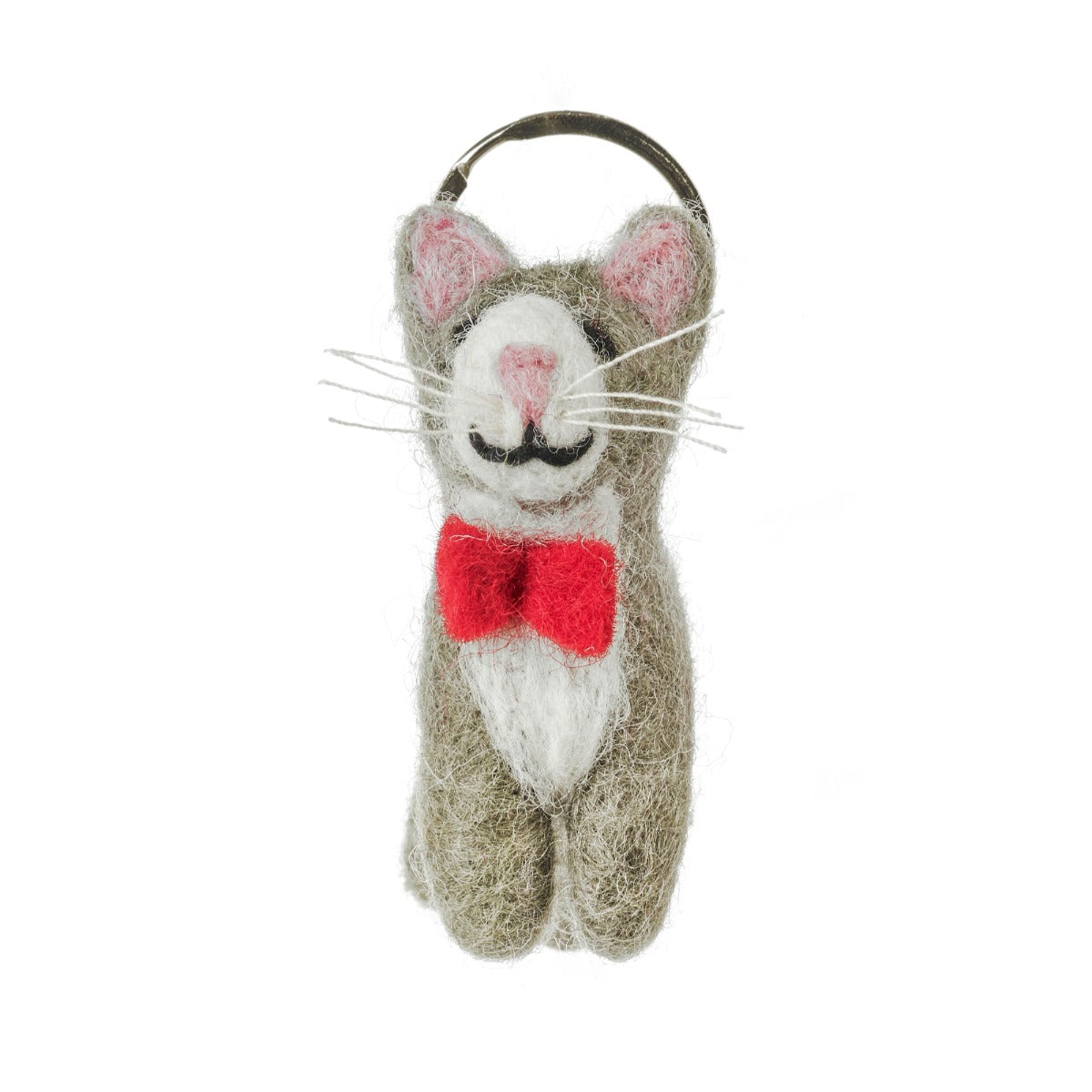 Handmade Felt Cat Keyring