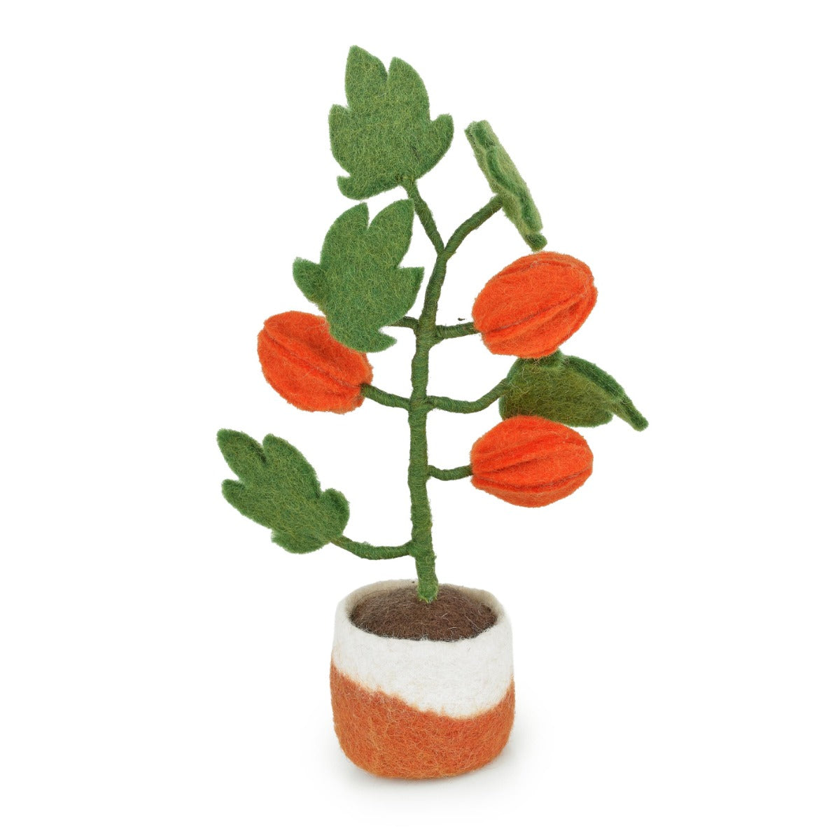 Handmade Felt Chinese Lantern Tree Standing Plant