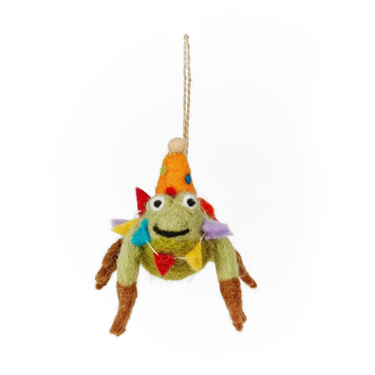 Handmade Felt Crazy Frog Party Hanging Decoration