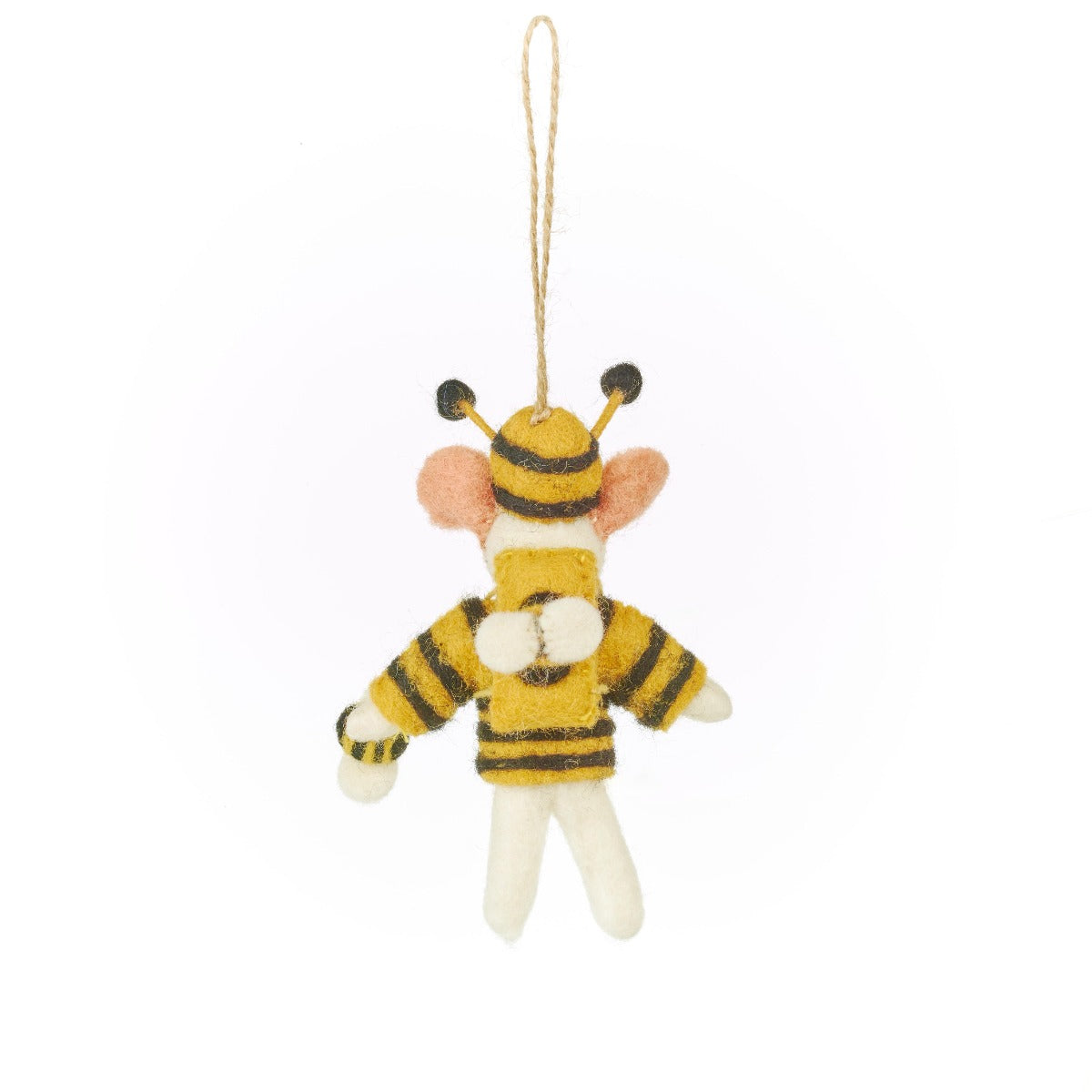 Handmade Felt Deb-Bee the Mouse Spring Hanging Decoration