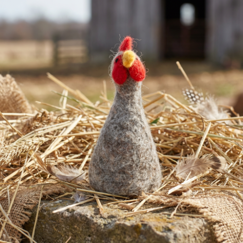 Handmade Felt Egg Farmyard Friends Biodegradable Tree Toppers