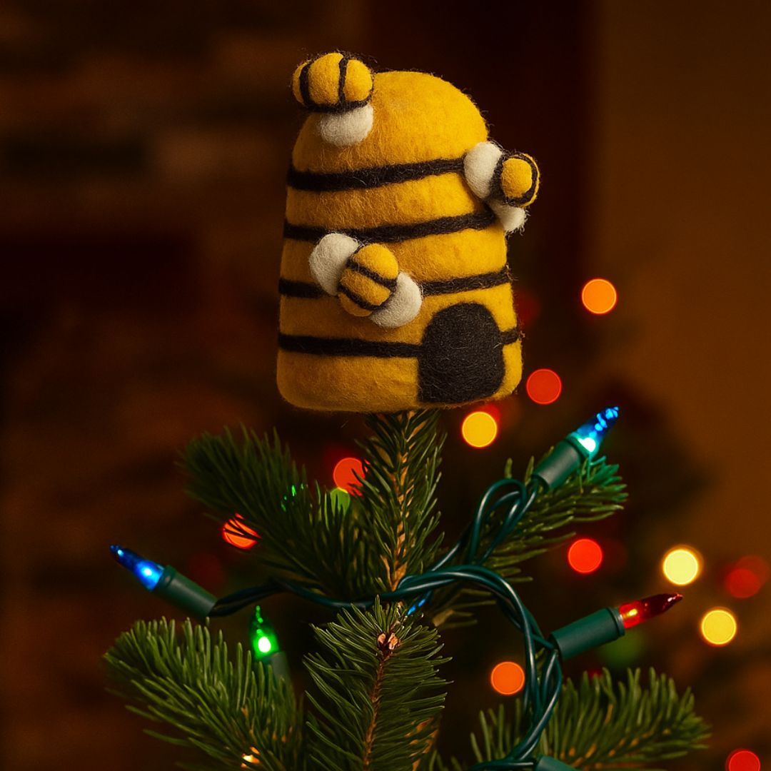 Handmade Felt Egg Farmyard Friends Biodegradable Tree Toppers