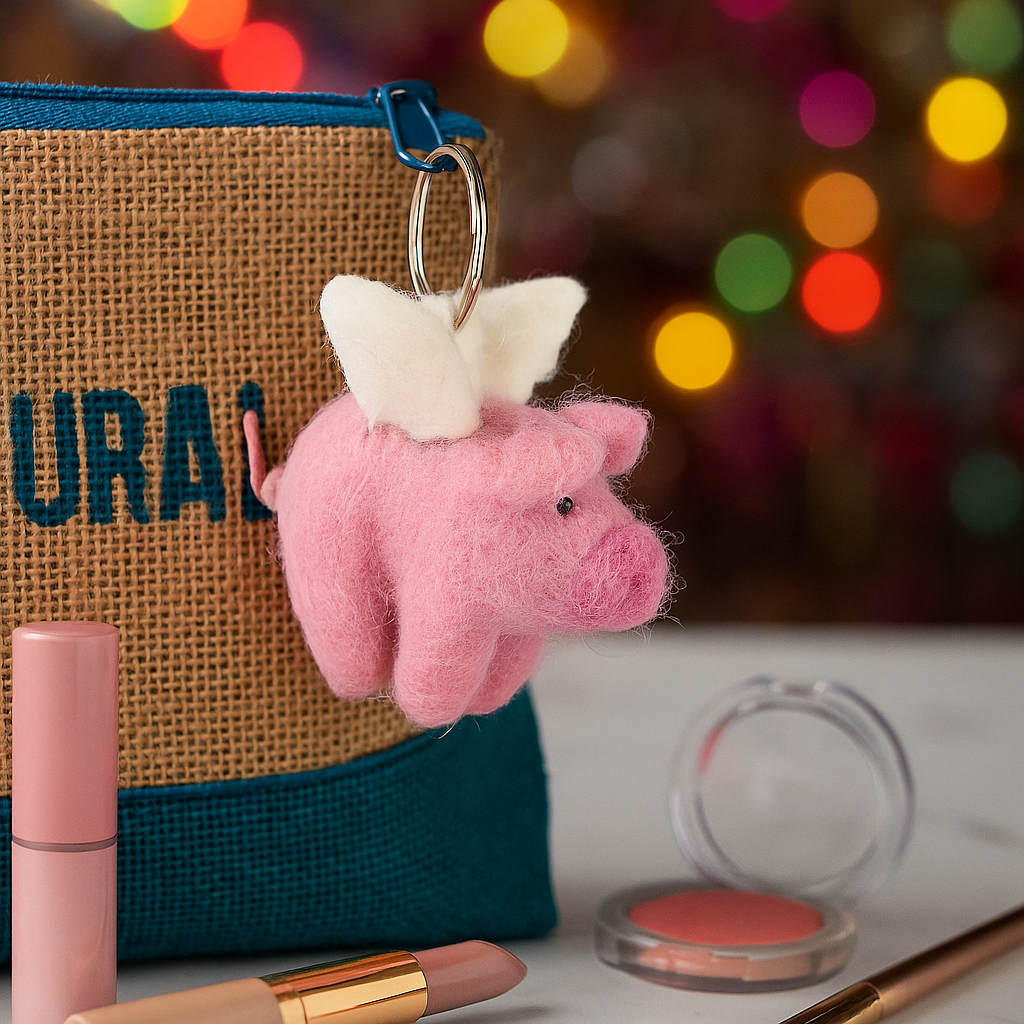 Handmade Keyrings and Needle Felt Bag Charms | Felt So Good