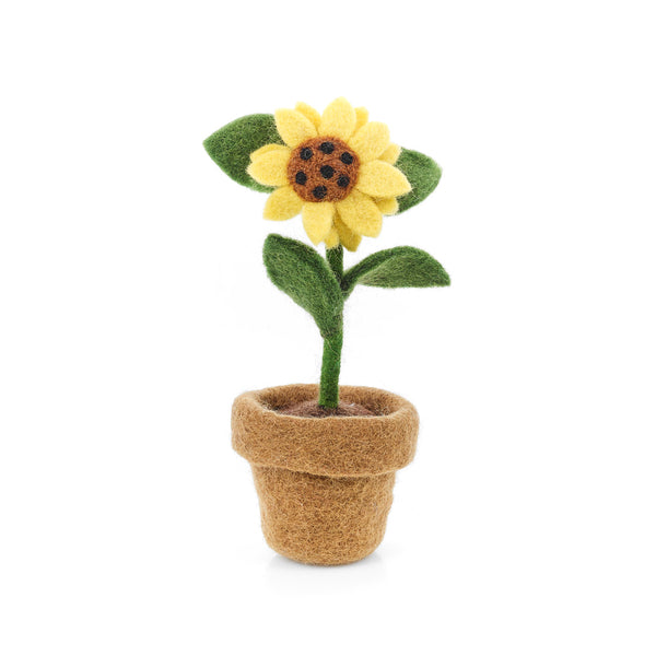 Handmade Felt Garden Sunflower Standing Home Decoration
