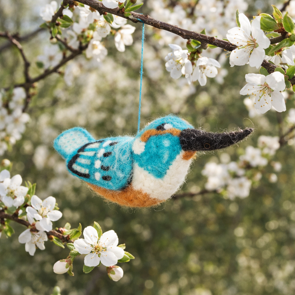 Handmade Felt Hetty the Hummingbird Hanging Bird Decoration