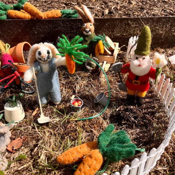 Handmade Felt Gilbert the Garden Gnome Hanging Decoration