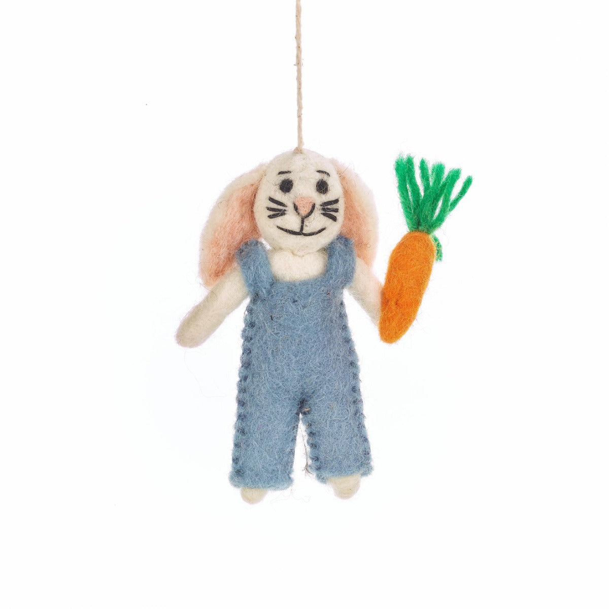 Handmade Felt Hutch the Bunny Hanging Easter Decoration