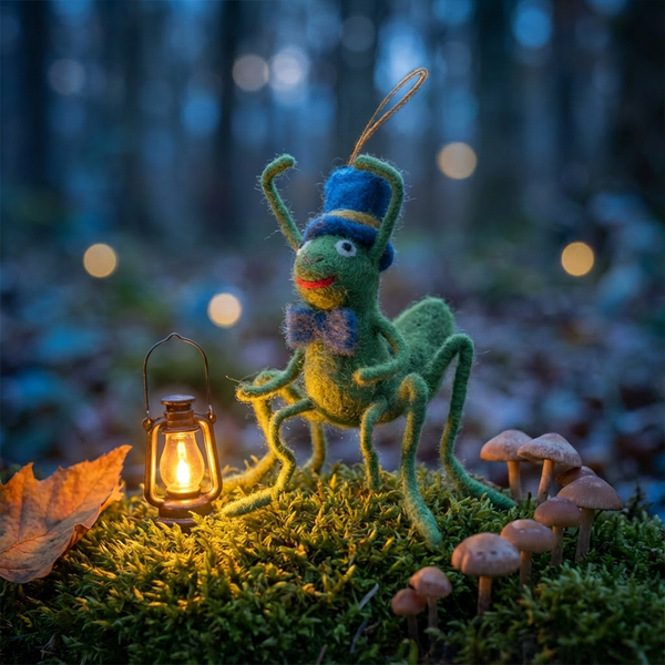 Handmade Felt Jimothy Cricket Hanging Decoration