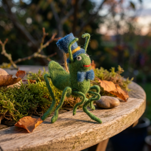 Handmade Felt Jimothy Cricket Hanging Decoration