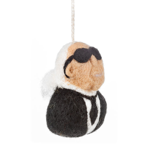 Handmade Felt Karl Largerfeld Hanging Decoration