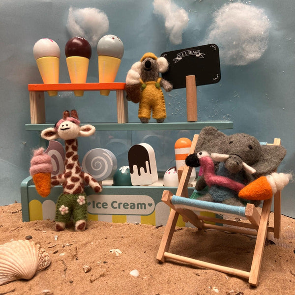 Handmade Felt Leila the Summer Elephant Sealife Hanging Decoration