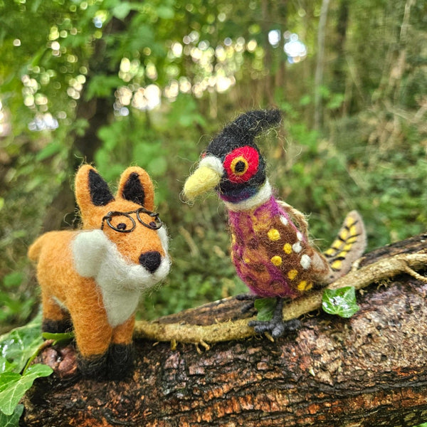 Handmade Felt Lennox the Fox Woodland Hanging Decoration