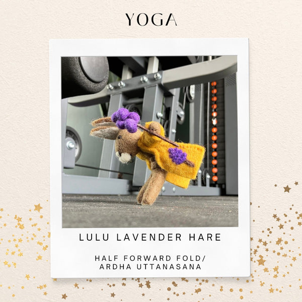Handmade Felt Lulu Lavender Hare Spring Hanging Decoration
