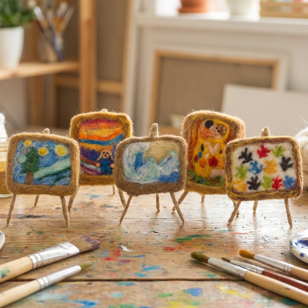 Handmade Felt Marvellous Masterpieces Standing Art Decoration