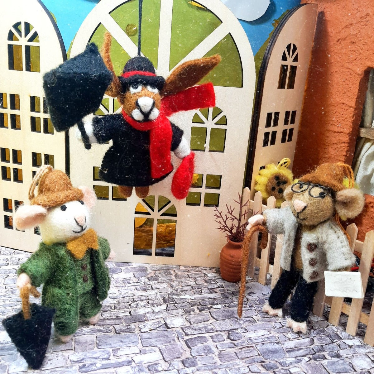 Handmade Felt Mary Hoppins Hanging Decoration