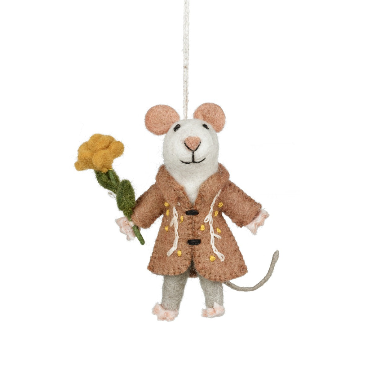 Handmade Felt Maisie Mouse Hanging Easter Decoration