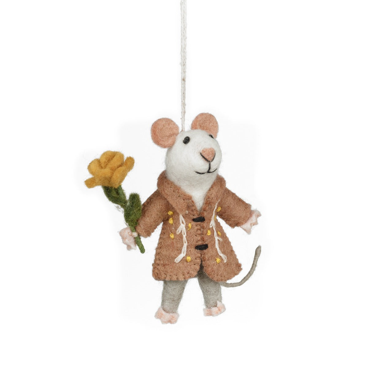 Handmade Felt Maisie Mouse Hanging Easter Decoration