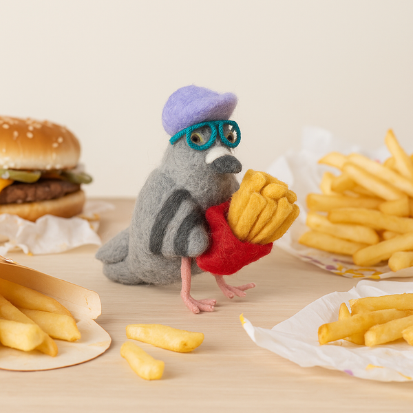 Handmade Felt McPigeon Hanging Decoration