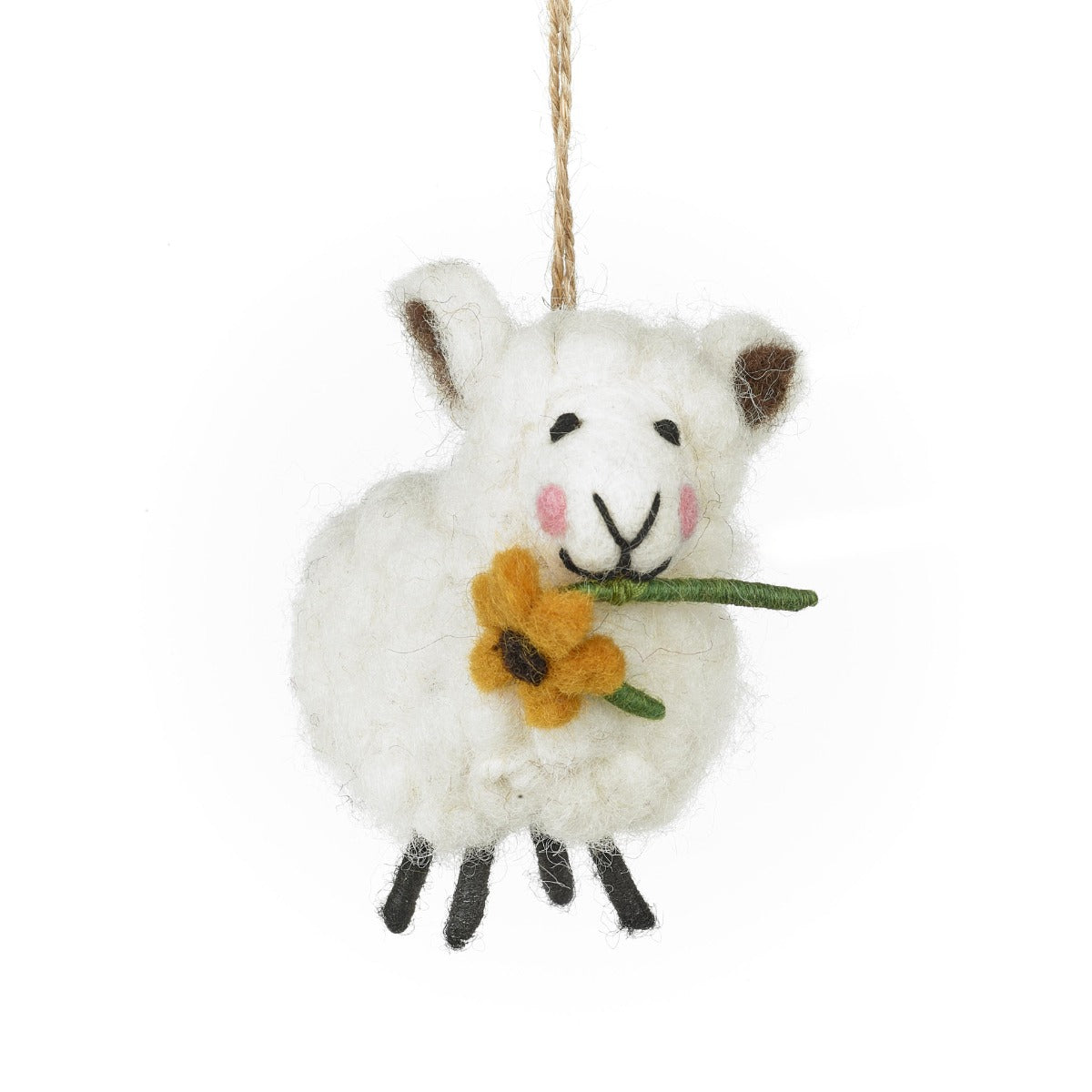 Handmade Felt Meryl Sheep  Spring Easter Hanging Decoration