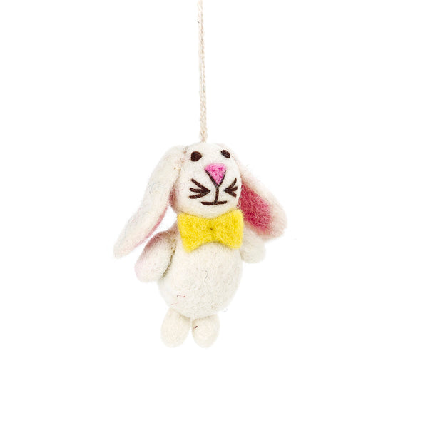 Handmade Felt Mini Easter Bunnies (Set of 3) Decorations