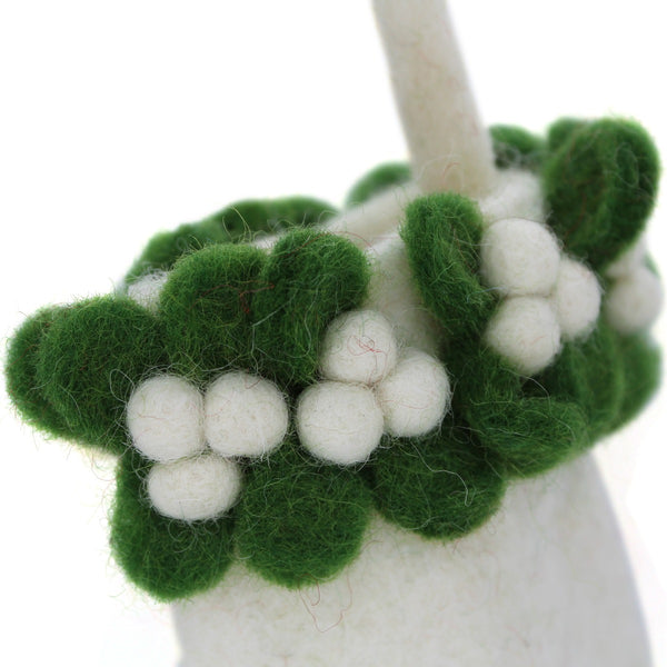 Handmade Felt Biodegradable Mini Christmas Stocking Hanging Decoration