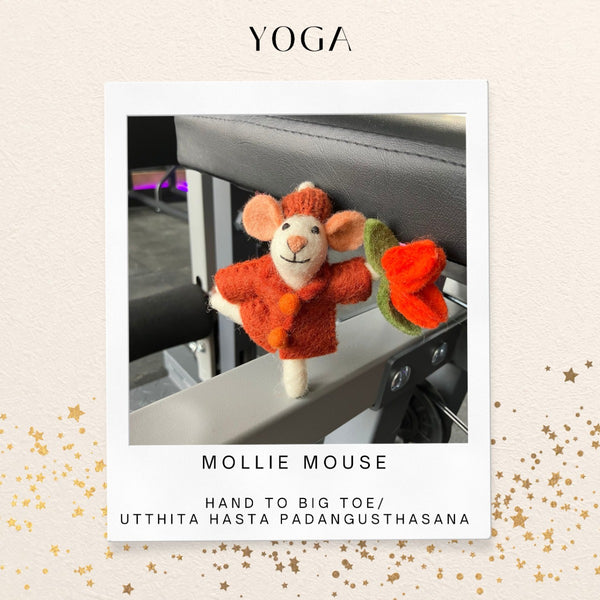 Handmade Felt Mollie Mouse Autumnal Hanging Decoration