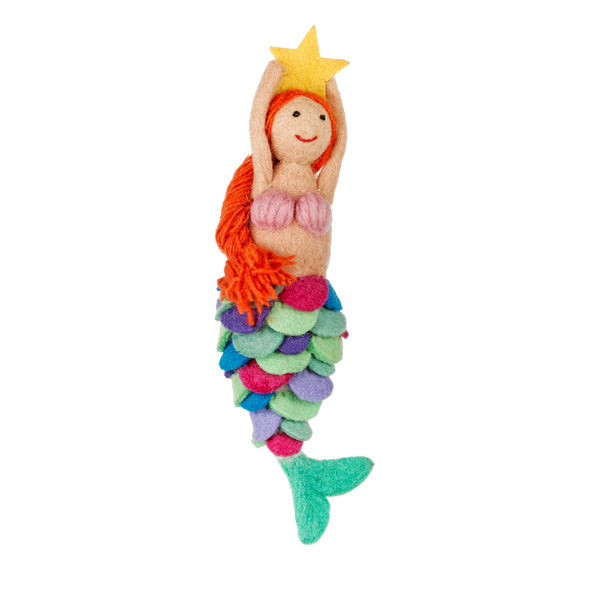 Handmade Felt Mystical Mermaid Christmas Tree Topper